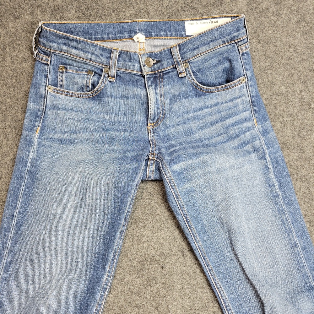 Rag & Bone Jeans Womens 25 Light Wash Distressed Skinny Y2K Stretch Denim LOT(2) - Picture 11 of 16